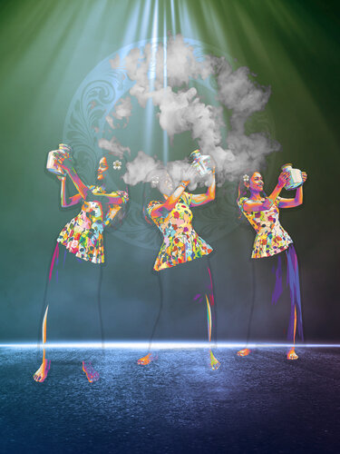 ALBRCR — Three Vessels of Breath in Ritual Alignment de ABDULLA YASIR, Impresión a la venta en Singulart