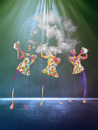 ALBLCR — Three Vessels in the Final Turn of Ritual Light van ABDULLA YASIR, Afdruk te koop op Singulart