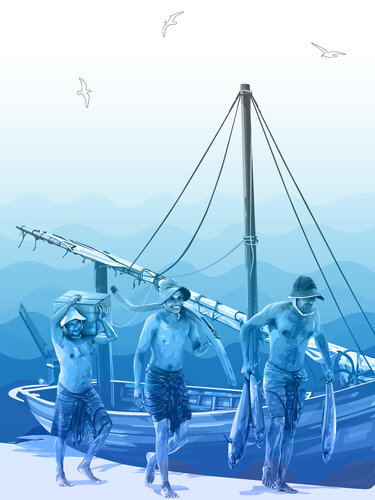 The Return: Dividends of the Sea von ABDULLA YASIR, Druck kaufen auf Singulart