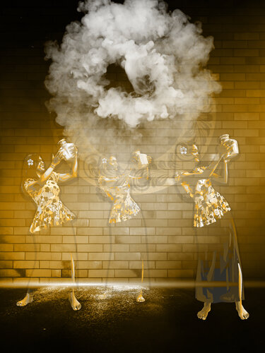 BRARCR — Ritual Smoke Crossing Right by ABDULLA YASIR, Print for Sale on Singulart