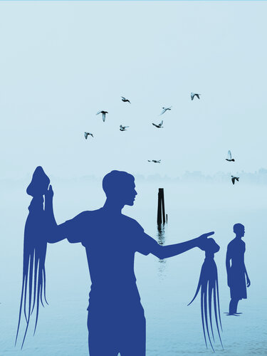 Octopus Hunters van ABDULLA YASIR, Afdruk te koop op Singulart