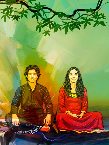 Dhonhiyalaa & Alifulhu — The Lovers of the Sea par ABDULLA YASIR, Édition en vente sur Singulart