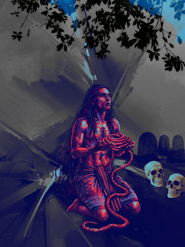 Foolhu Dhigu Handi — The Long‑Cord Ghost of Maldivian Folklore  Maldives Memory Series Book 3 de ABDULLA YASIR, Impresión a la venta en Singulart