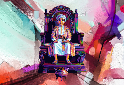 The Seven‑Year‑Old Who Inherited a Kingdom di ABDULLA YASIR, Digitale in vendita su Singulart