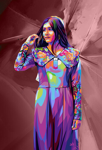 The Dress That Rewired a Nation di ABDULLA YASIR, Digitale in vendita su Singulart