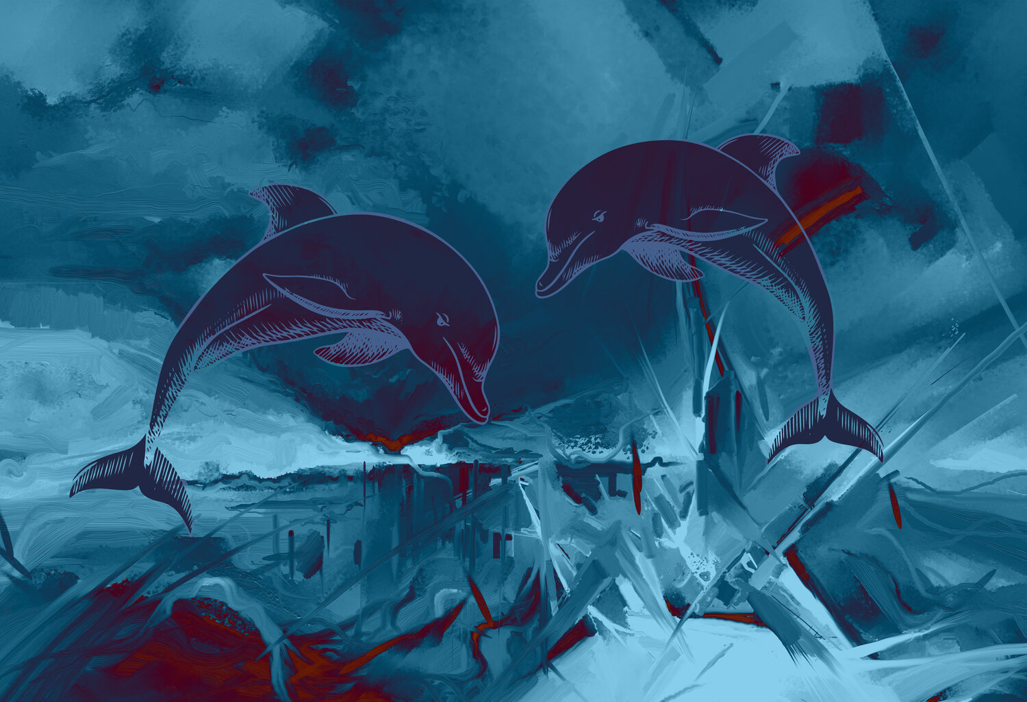 Twin Currents — Dance of the Dolphins ABDULLA YASIR Digitale in vendita