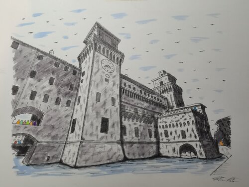 Incontro con la storia di Christian Penta, Disegno in vendita su Singulart