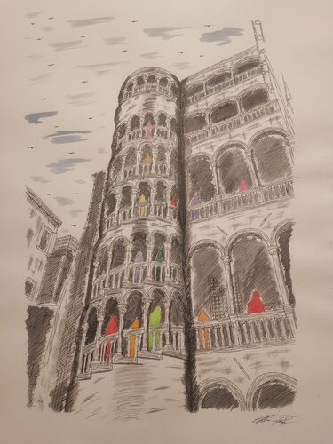 L'ascesa par Christian Penta, Dessin en vente sur Singulart