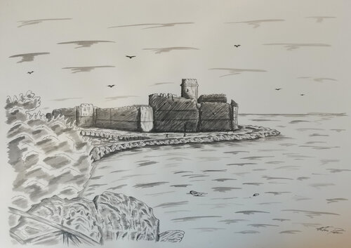 Le Castella de Christian Penta, Dibujo a la venta en Singulart
