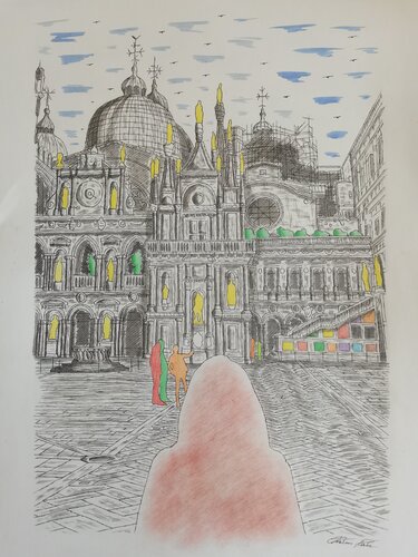 L'Ammirazione par Christian Penta, Dessin en vente sur Singulart