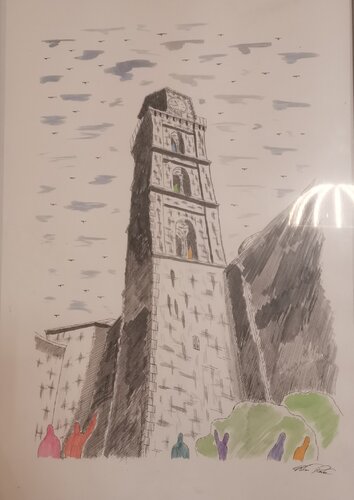 Il campanile von Christian Penta, Zeichnungen kaufen auf Singulart