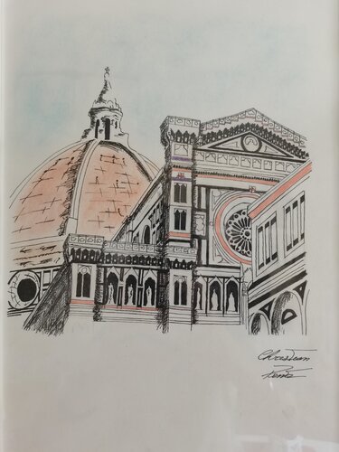 La cupola par Christian Penta, Dessin en vente sur Singulart