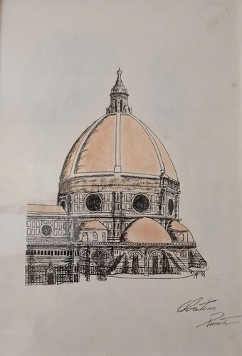 The Dome by Christian Penta, 소묘 for Sale on Singulart