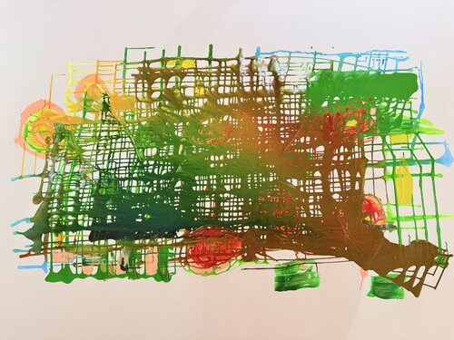 Synapses 5 van Carlos Perez Lorca, Schilderij te koop op Singulart