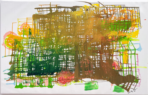 Synapses 5 by Carlos Perez Lorca, Painting for Sale on Singulart