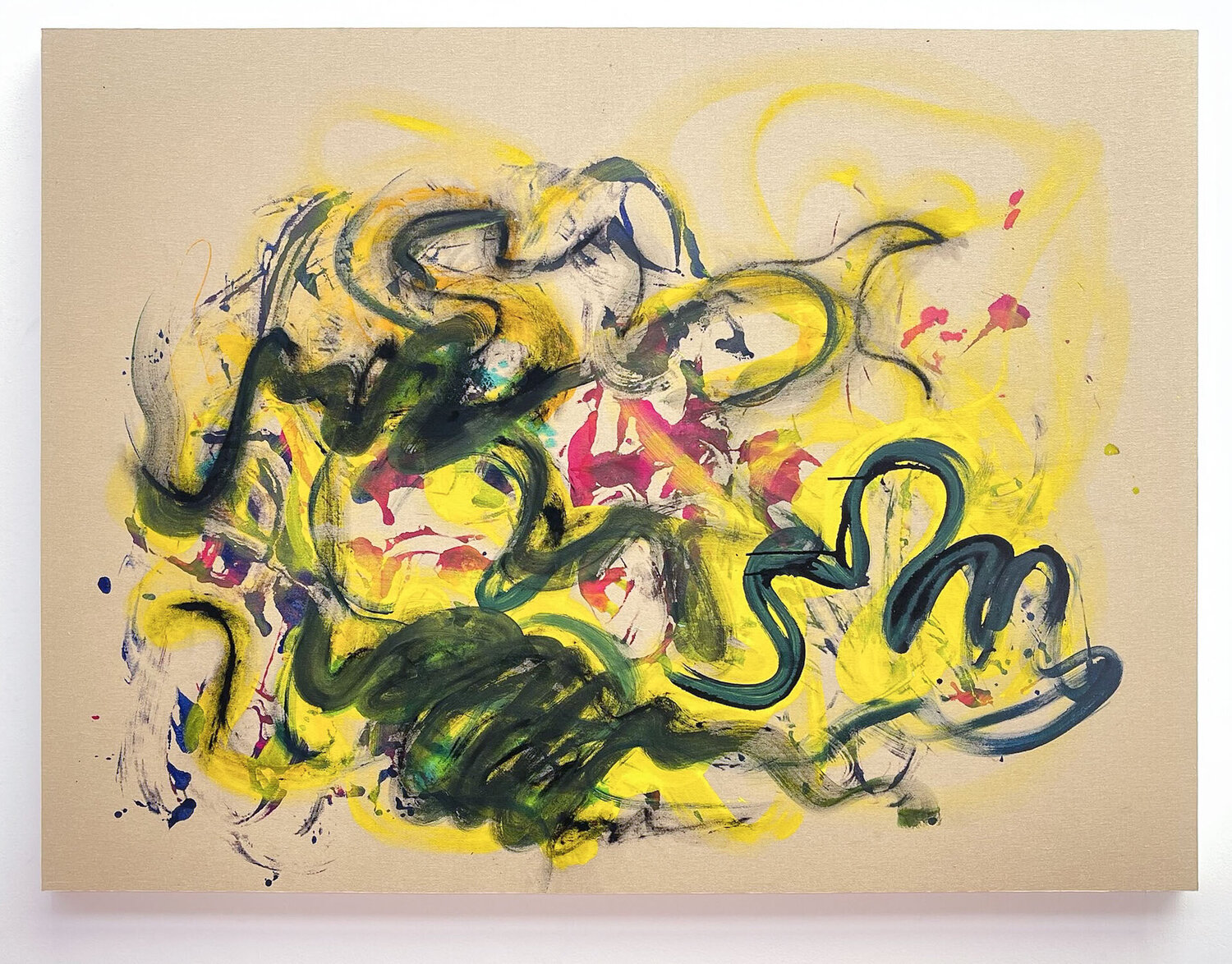 Synapses 4 Carlos Perez Lorca Original painting for sale