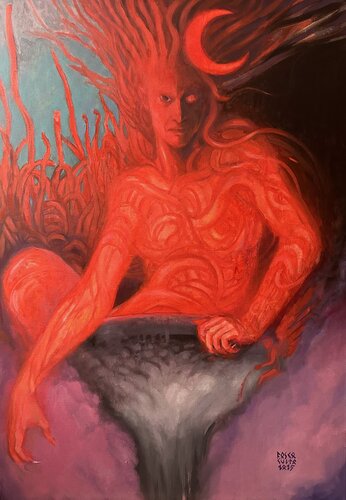 Vessel of Hate van Karina Kulyk, Schilderij te koop op Singulart