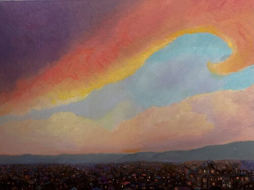 Evening Light van Karina Kulyk, Schilderij te koop op Singulart