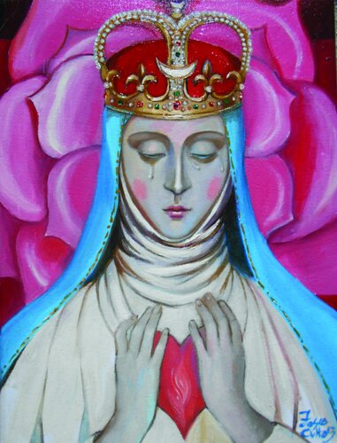 Ezili Freda / Erzulie Freda Dahome von Karina Kulyk, Malerei kaufen auf Singulart