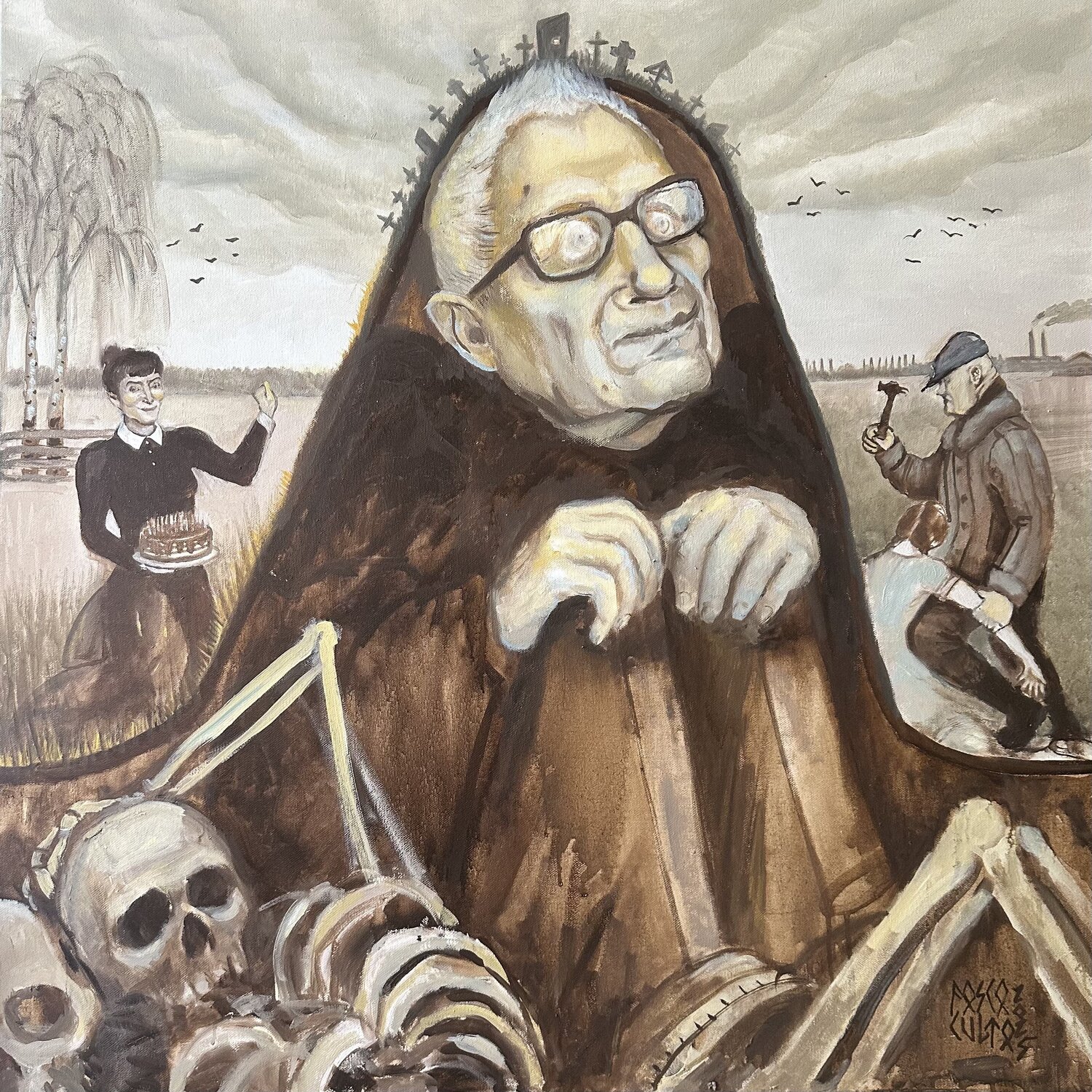 Enchanted by Death Karina Kulyk Original painting for sale
