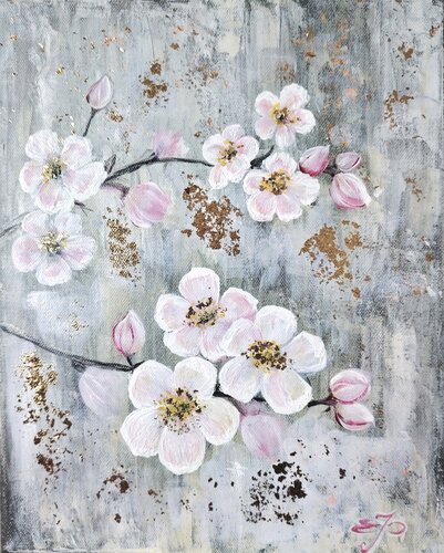 Blossom Tenderness. Original work. van Elena Pertceva, Schilderij te koop op Singulart