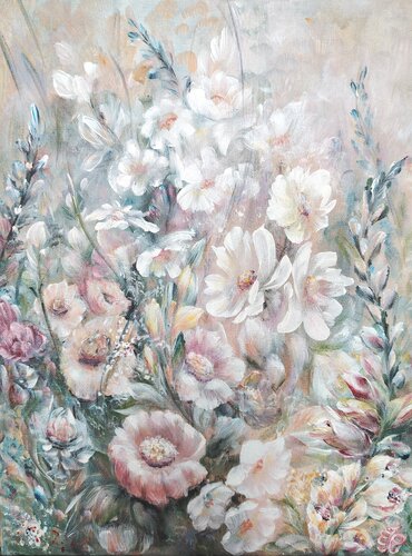 Tenderness of Flowering. Original. van Elena Pertceva, Schilderij te koop op Singulart