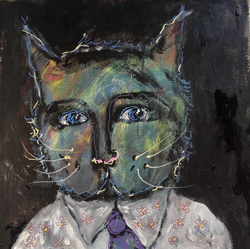 Mr. Cat van Dorte Have, Schilderij te koop op Singulart