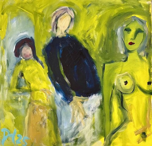 The one leaning back van Dorte Have, Schilderij te koop op Singulart