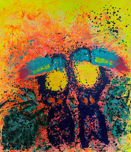 TWO TUCANS van Sophie Friederichs, Schilderij te koop op Singulart