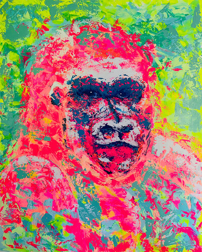GORILLA van Sophie Friederichs, Schilderij te koop op Singulart