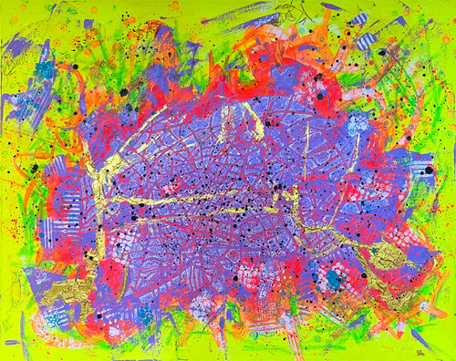 NULLDREINULL - abstract Berlin city map Sophie Friederichs