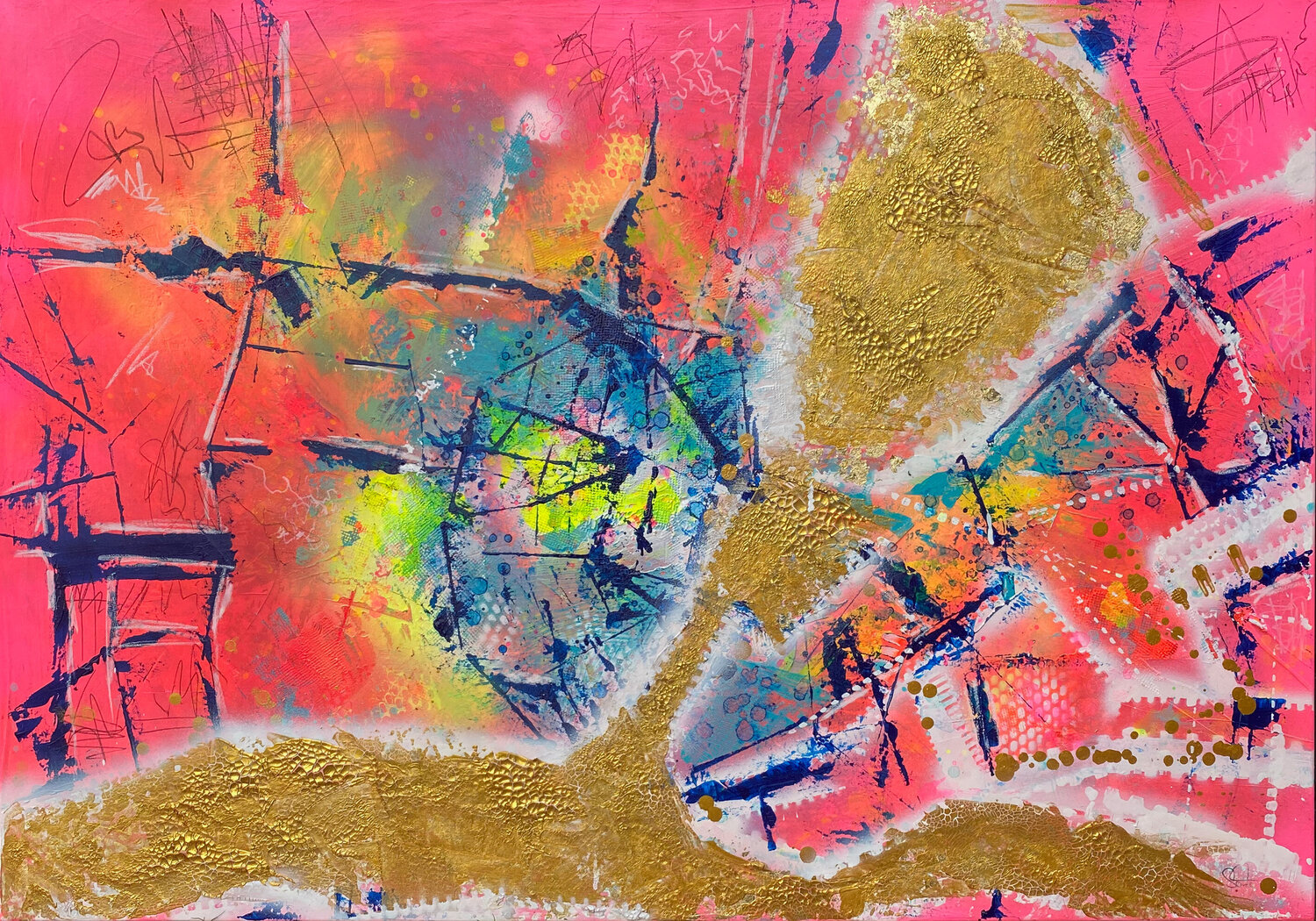 NULLVIERNULL - abstract Hamburg city map Sophie Friederichs