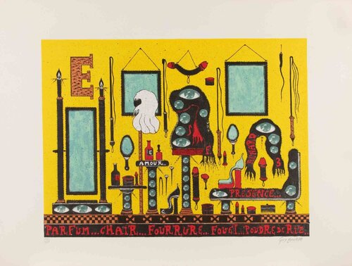 Parfum… Chair… Fourrure… Fouet… Poudre de Riz by Guy Harloff, Print for Sale on Singulart