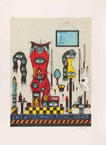 Idée de Cérémonie… Rituel… Amour von Guy Harloff, Druck kaufen auf Singulart