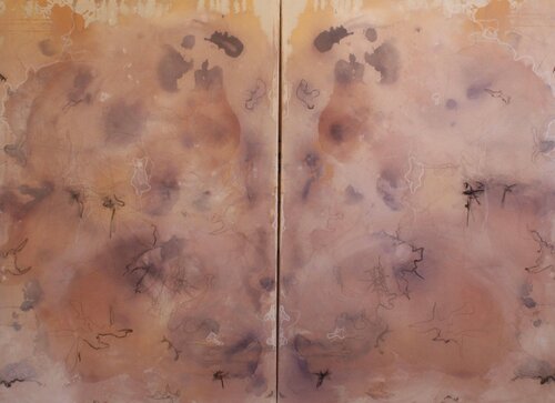 Desert Dreamscape Diptych von Livia Schneider Painter, Malerei kaufen auf Singulart