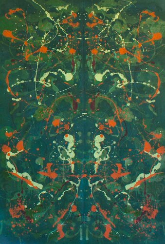 Green and Orange von Livia Schneider Painter, Malerei kaufen auf Singulart