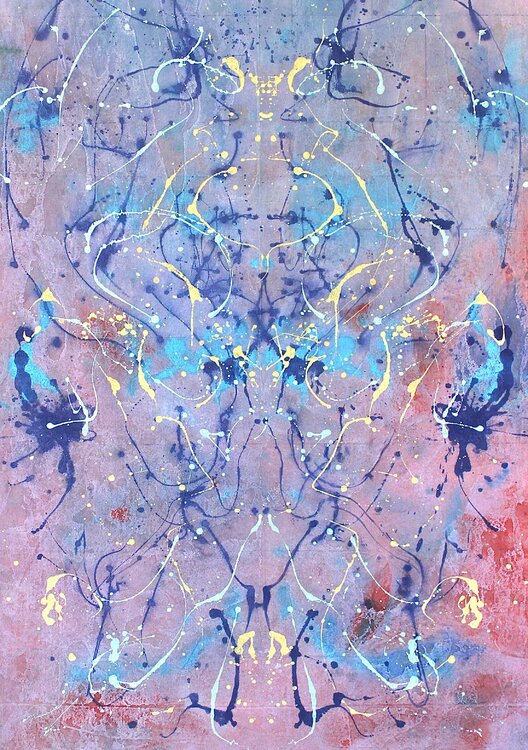 Blue and Red Livia Schneider Painter