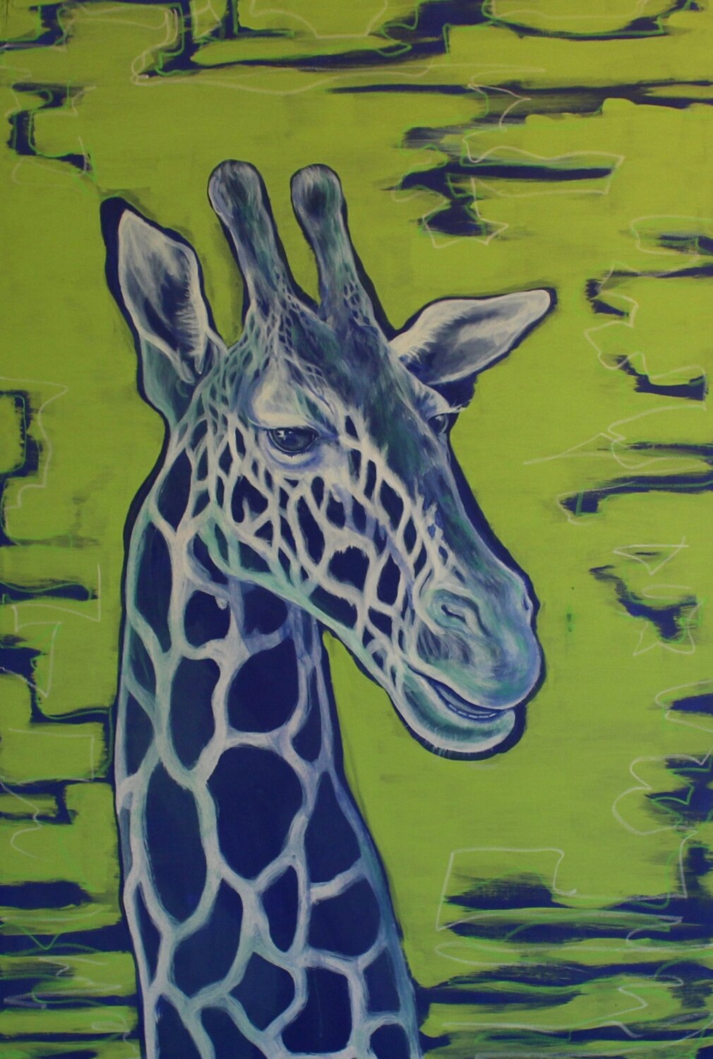 Attitude of Gratitude Giraffe Livia Schneider Painter