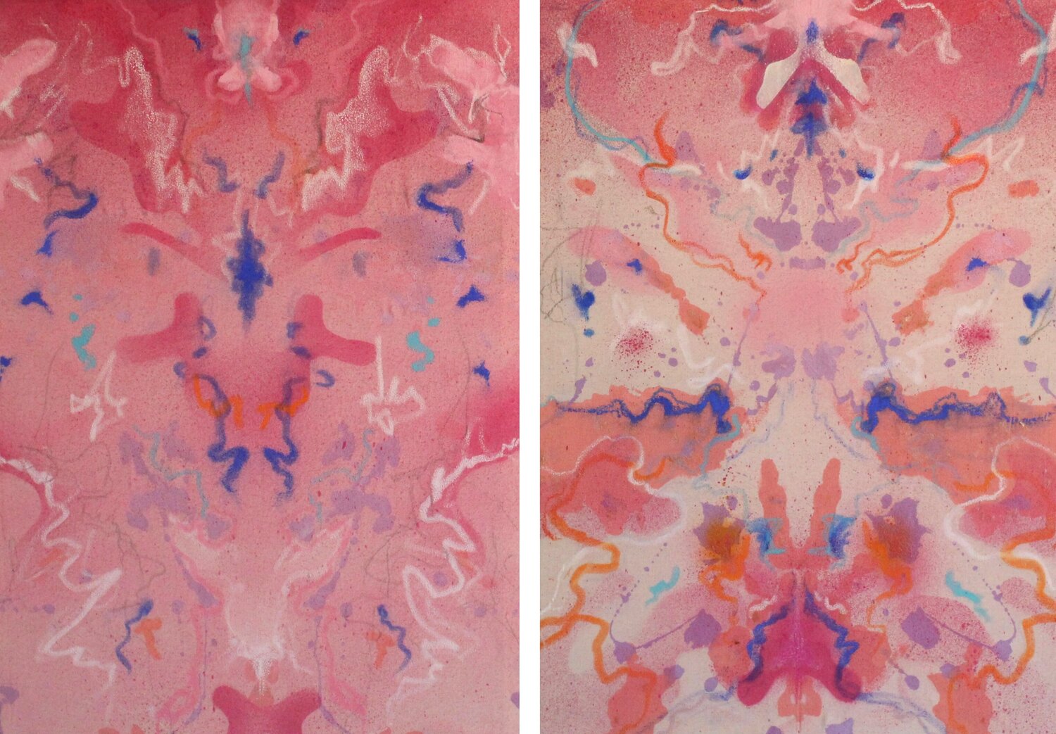 The Pink Orchid Diptych Livia Schneider Painter