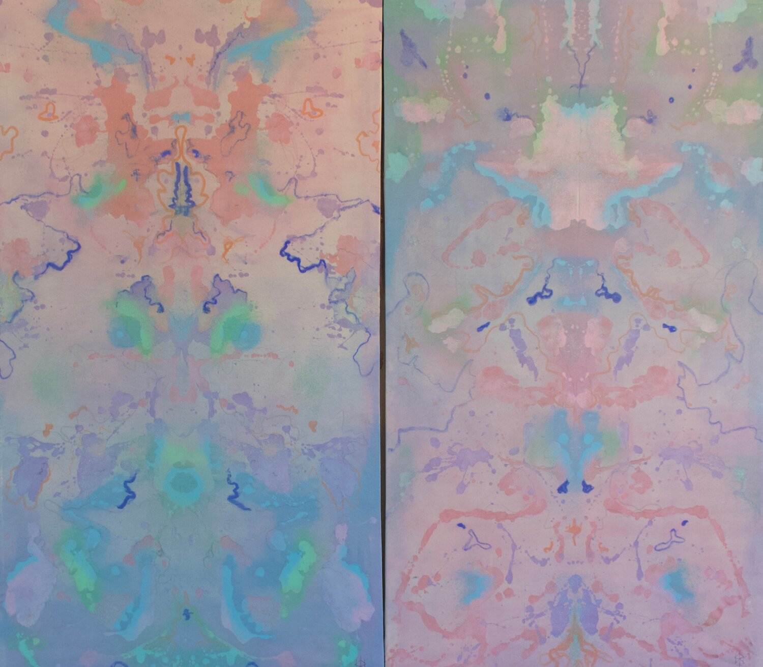 The Trickster’s Mirror Diptych Livia Schneider Painter