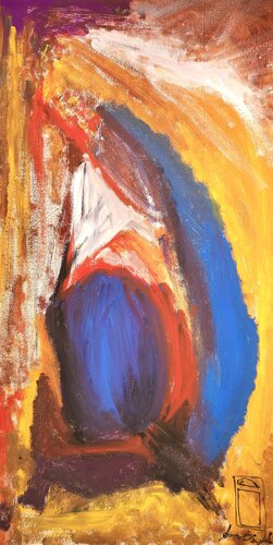Appalled By The Injustice He Raised His Arm And Screamed 'Enough'... And In That Moment They Shot And Killed Him For Speaking Too Loudly (Am I Next?), In Honor Of Michael Brown And Eric Garner di James Oliver Jones Jr, Pittura in vendita su Singulart