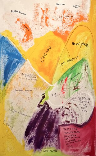 —State Of The Union— de James Oliver Jones Jr, Pintura a la venta en Singulart