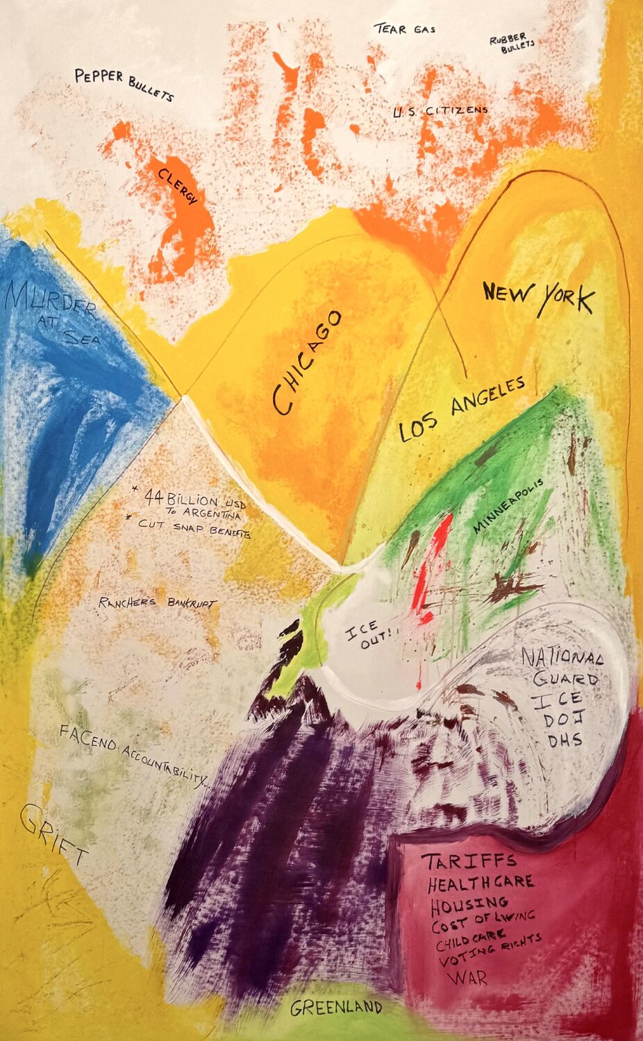 —State Of The Union— James Oliver Jones Jr Dipinto originale in vendita