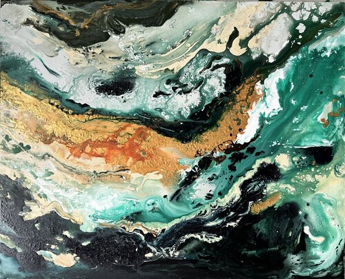 Sound Of Waves von Nora Laaksonen, Malerei kaufen auf Singulart