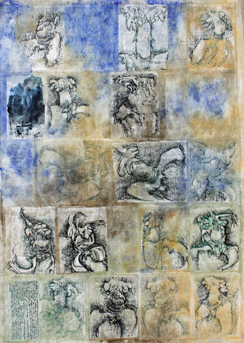 Bleu Outremer di Lucile Travert, Pittura in vendita su Singulart