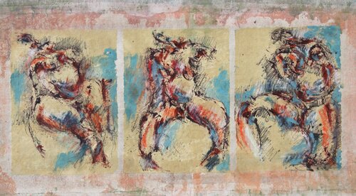 Variations corporelles van Lucile Travert, Schilderij te koop op Singulart