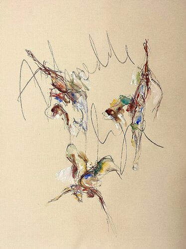 Aphrodite ligne by Lucile Travert, Work on Paper for Sale on Singulart