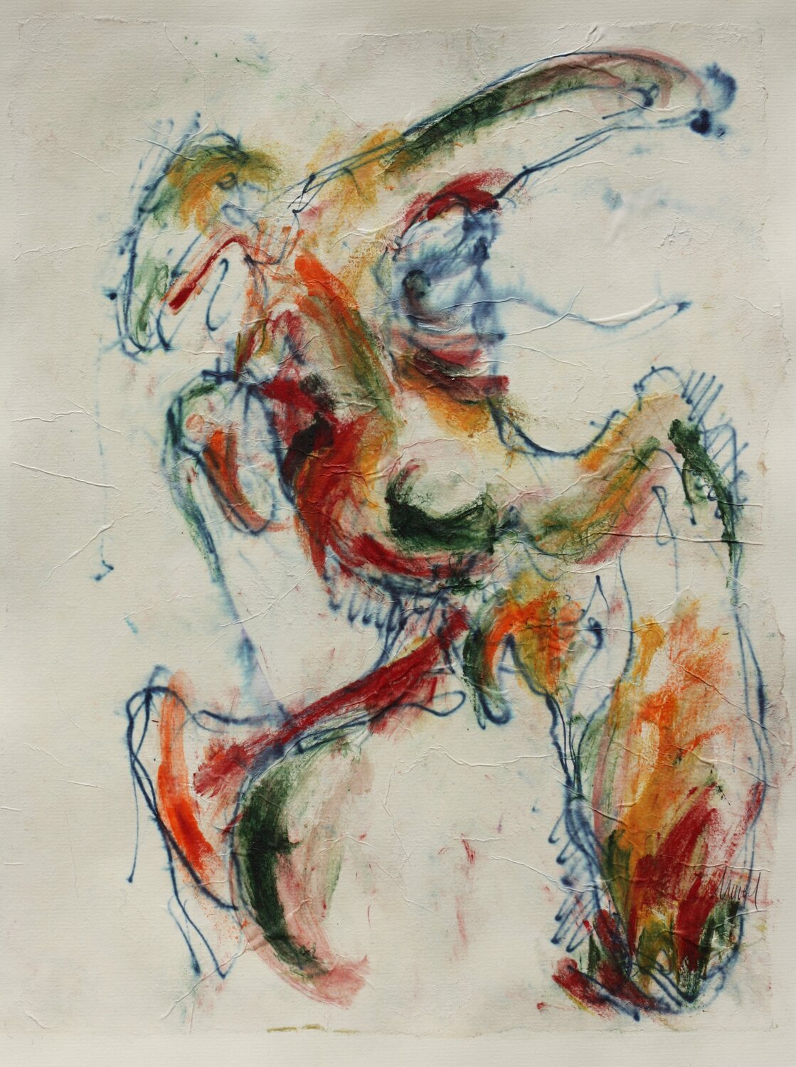 Nu d'encre et de pigment Lucile Travert