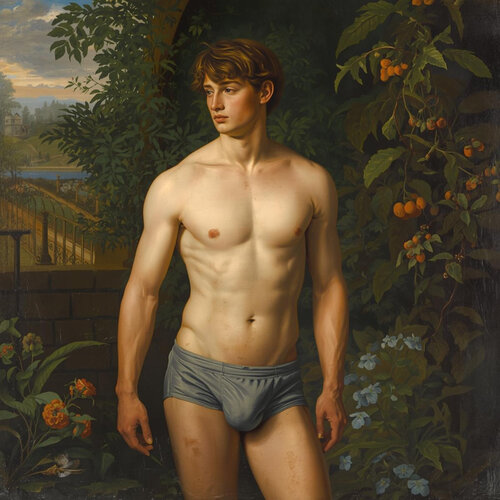 Male nude männlicher Akt Mann Körper Body Muskeln Mensch Erotik erotisch 03 von Milana Albert, Digital kaufen auf Singulart