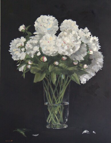 Pivoines von Claudine BONNET, Malerei kaufen auf Singulart